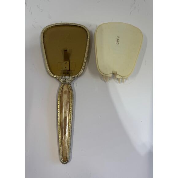 VTG Regent of London Mirror & Brush Set Victorian Floral Vanity Décor - Picture 6 of 13